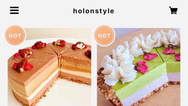 BASEでHolonのローケーキ販売開始